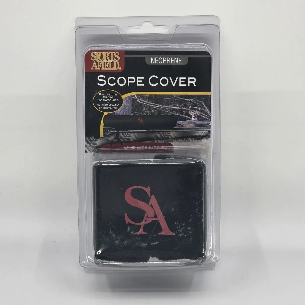 Sports Afield Neoprene Scope Cover Red Logo Rifle Gun Accessory New